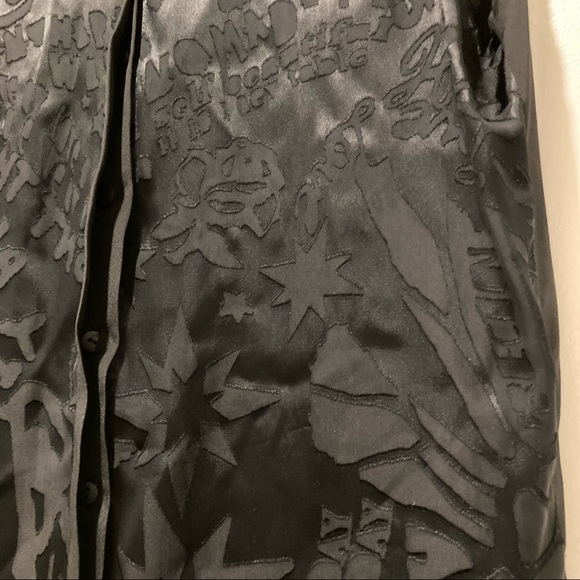 Preen by Thornton Bregazzi Designer Patterened Sleeveless Button Up Top Lace - Picture 5 of 12